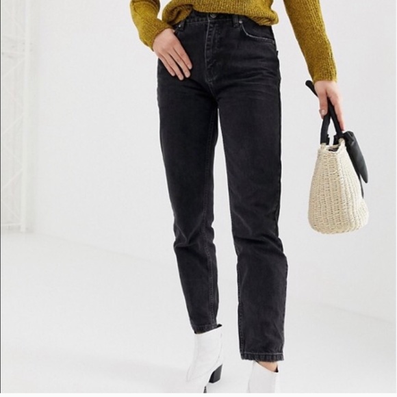 Free People Denim - Free people Black High Rise Jeans-10" Rise Size 28